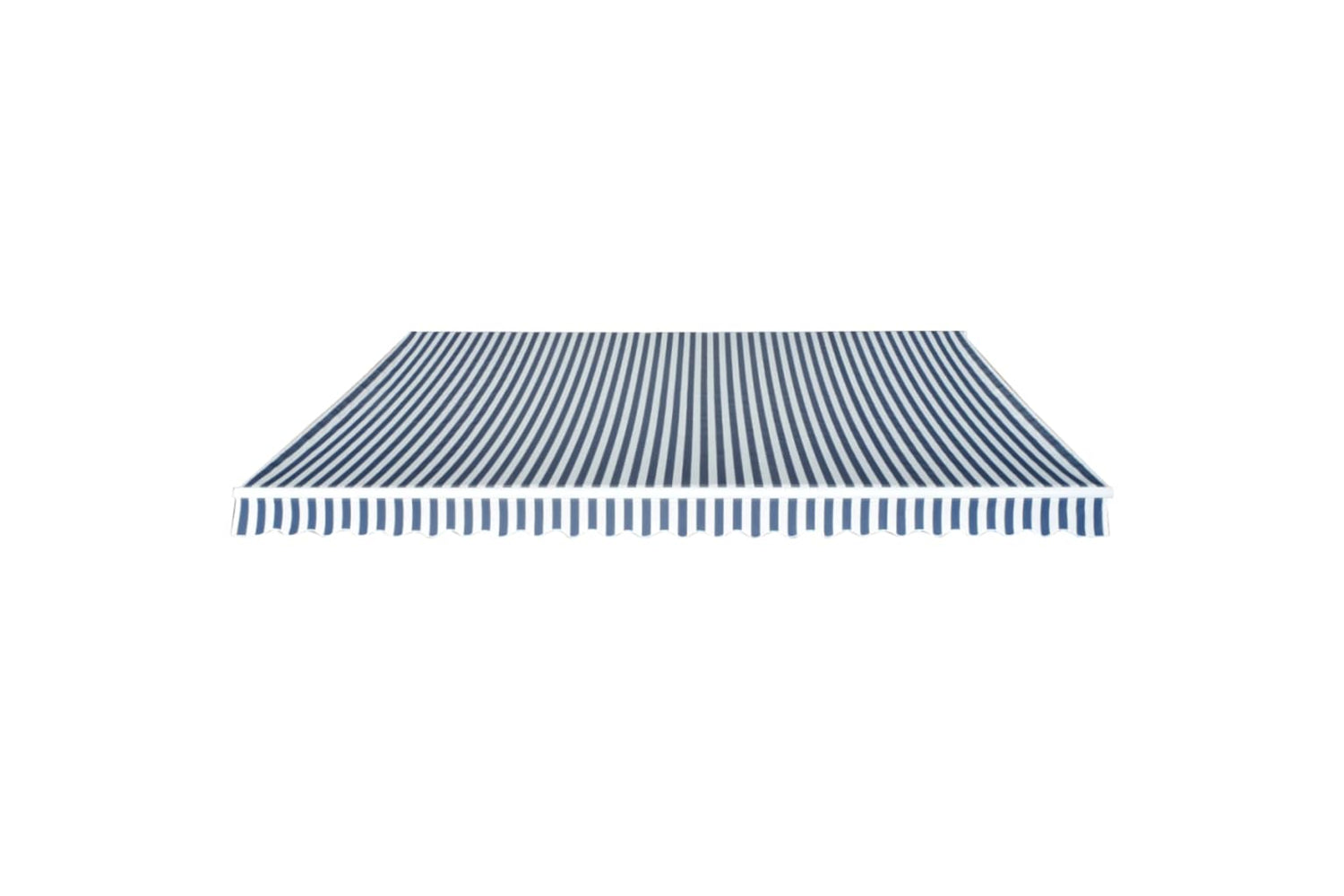 vidaXL 42154 Folding Awning Manual-operated 500cm Blue And White-2