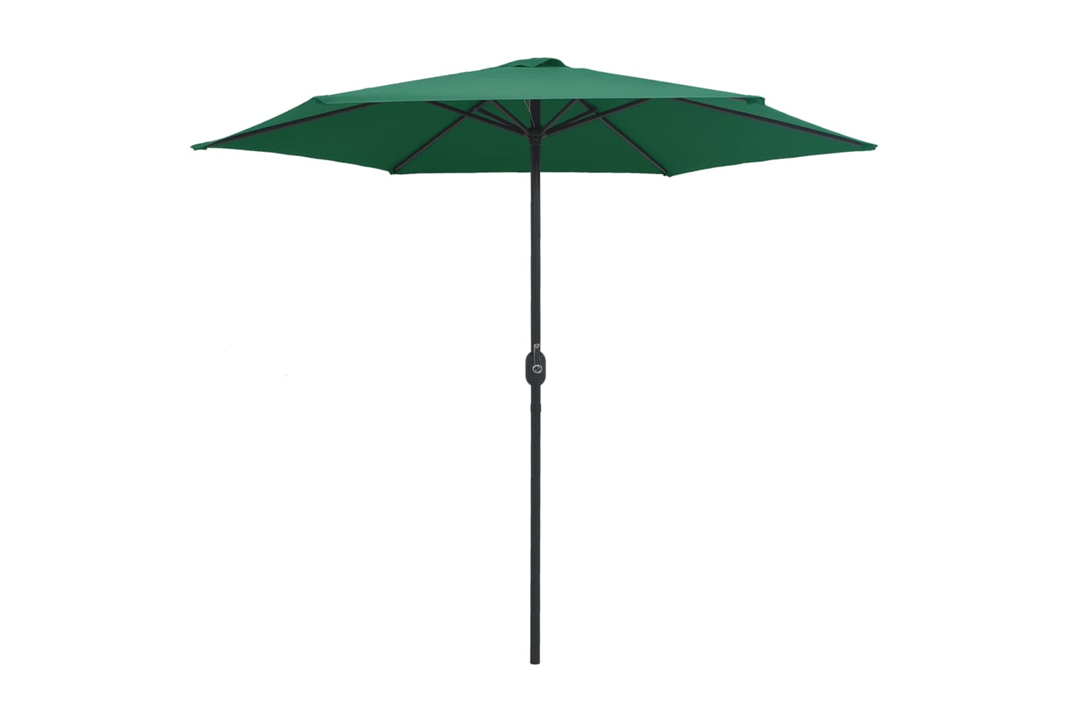 vidaXL 47344 Outdoor Parasol With Aluminium Pole 270x246cm Green-2
