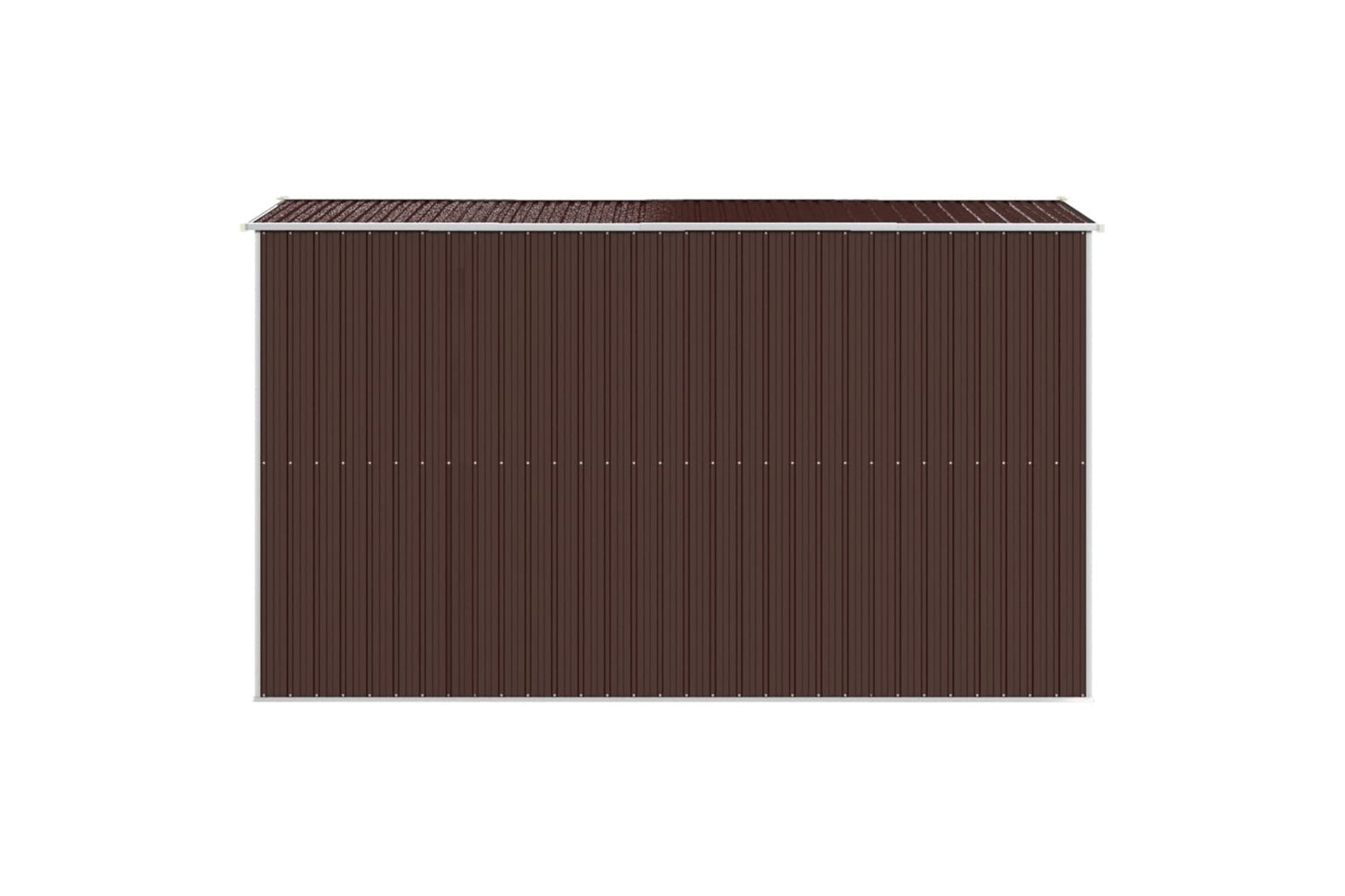 vidaXL 3147462 Garden Shed Dark Brown 192x357x223cm Galvanised Steel-4