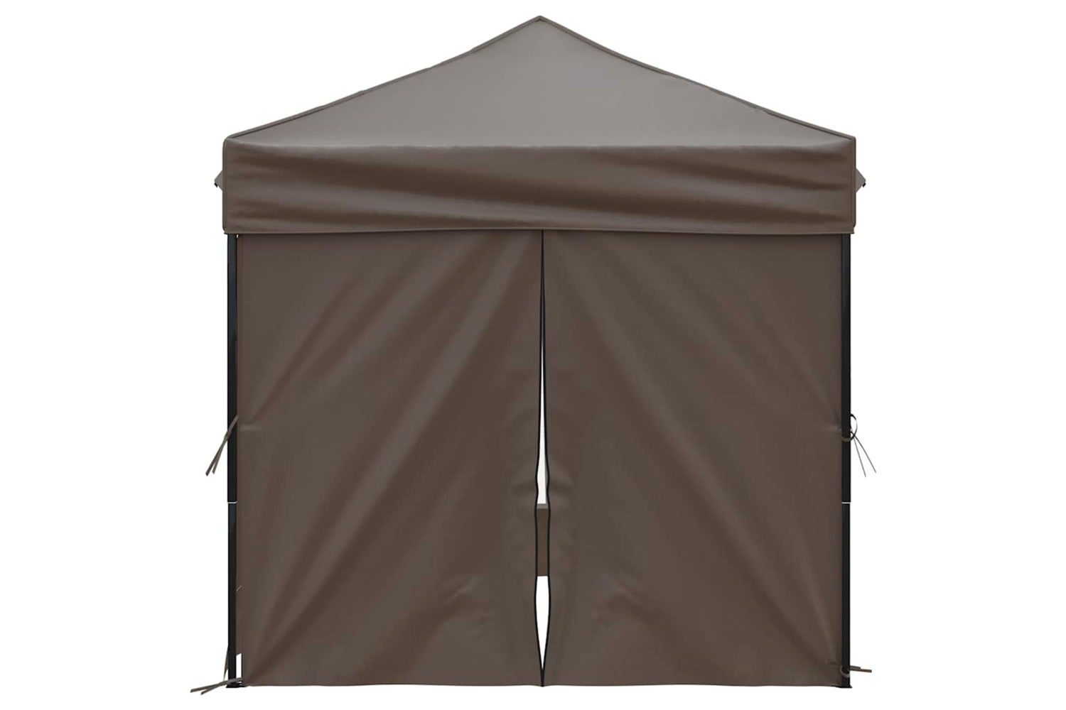 Vidaxl 93505 Folding Party Tent With Sidewalls Taupe 2x2 M-3