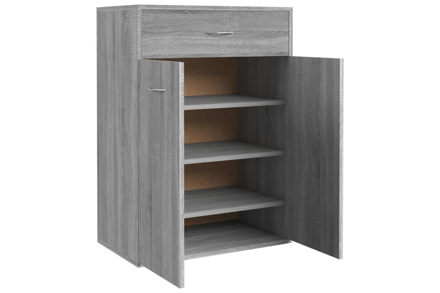 vidaXL 815418 Shoe Cabinet Grey Sonoma 60x35x84cm Engineered Wood-2