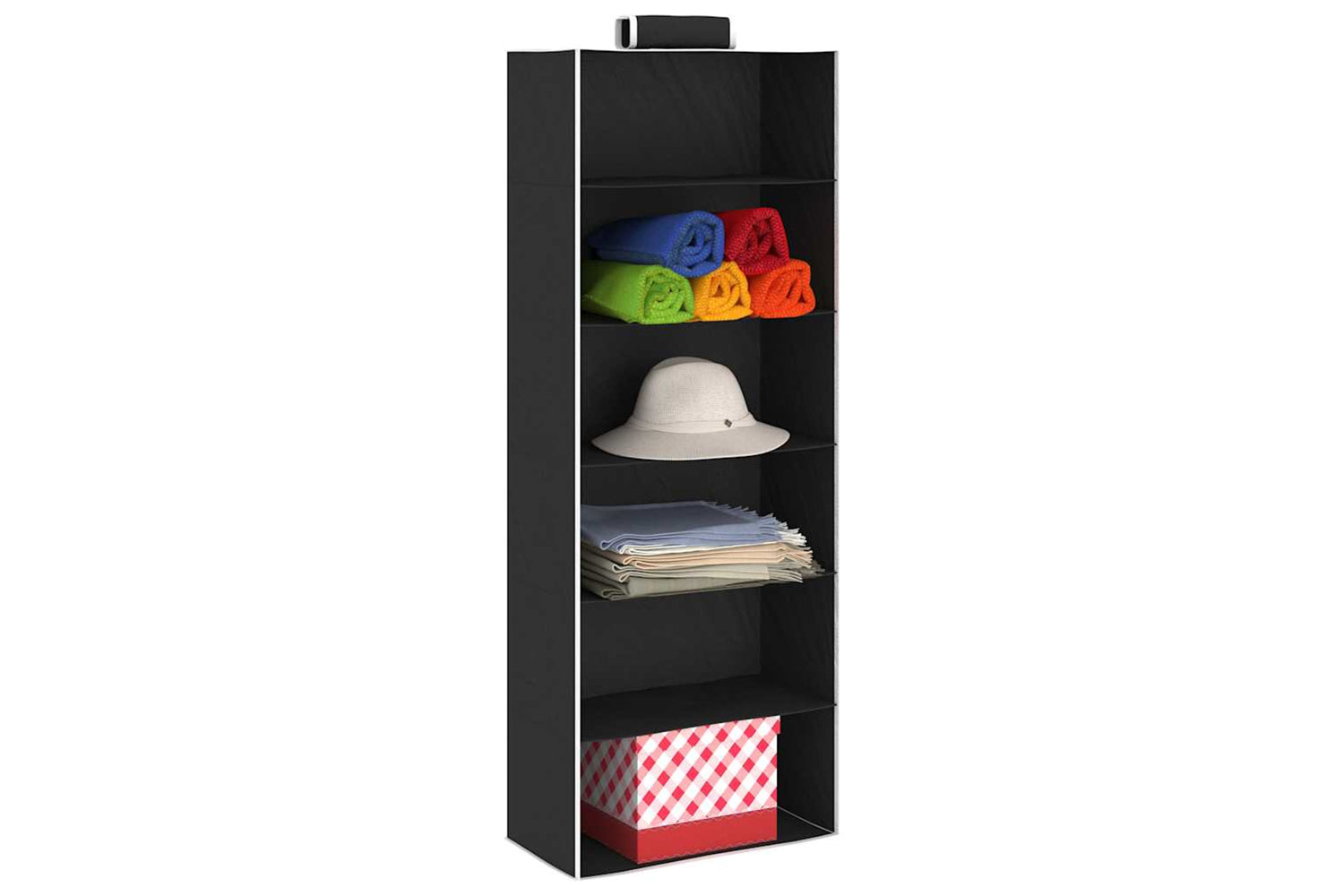 Vidaxl 288325 Hanging Closet Organisers 2 Pcs With 6 Shelves Fabric-3
