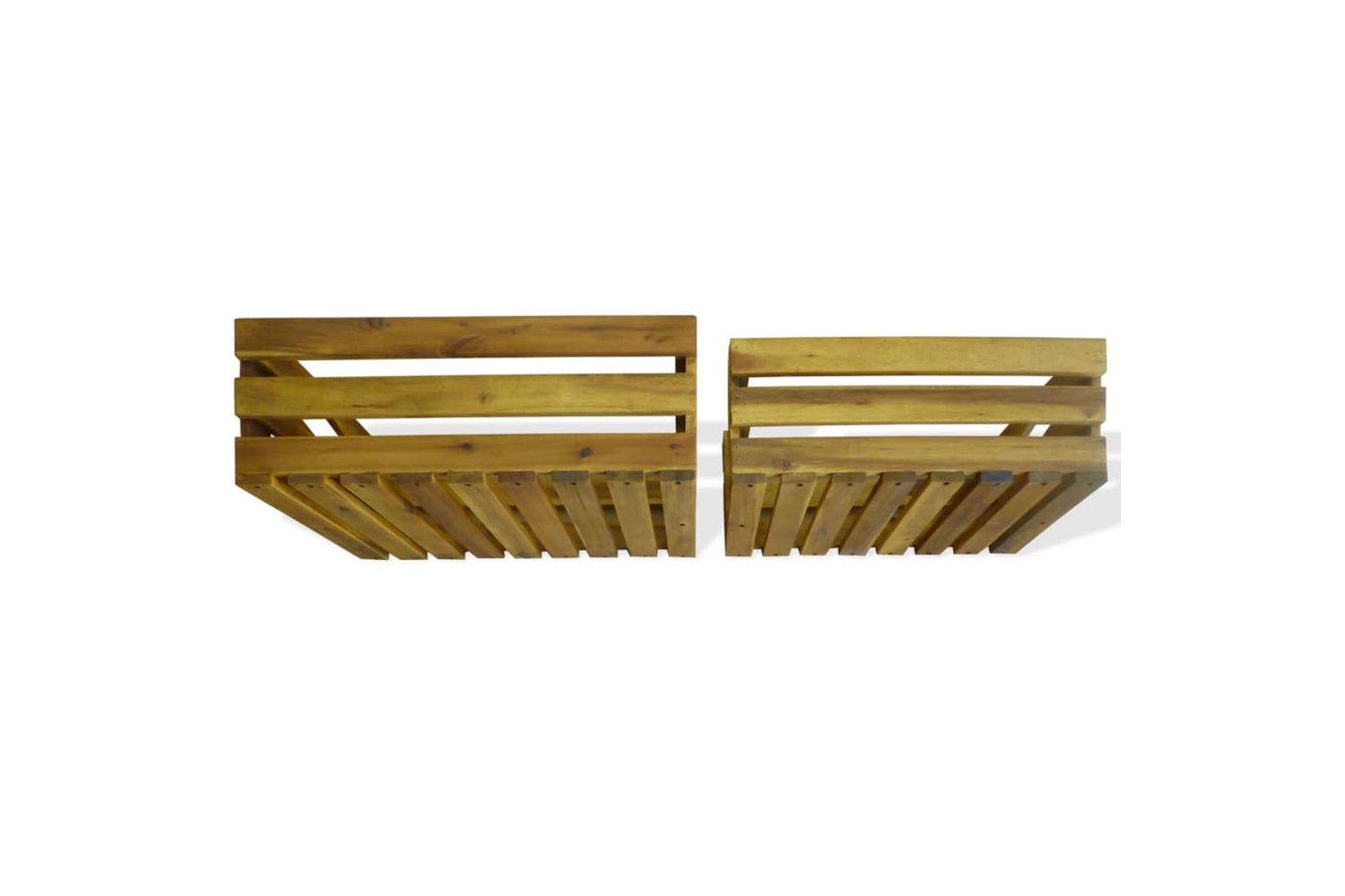Vidaxl 43791 Apple Crate Set 2 Pieces Solid Acacia Wood-6