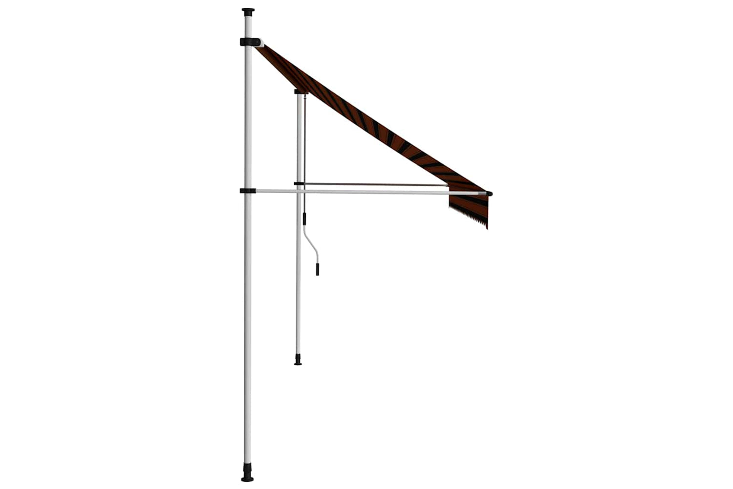 vidaXL 145838 Manual Retractable Awning 300cm Orange And Brown-3
