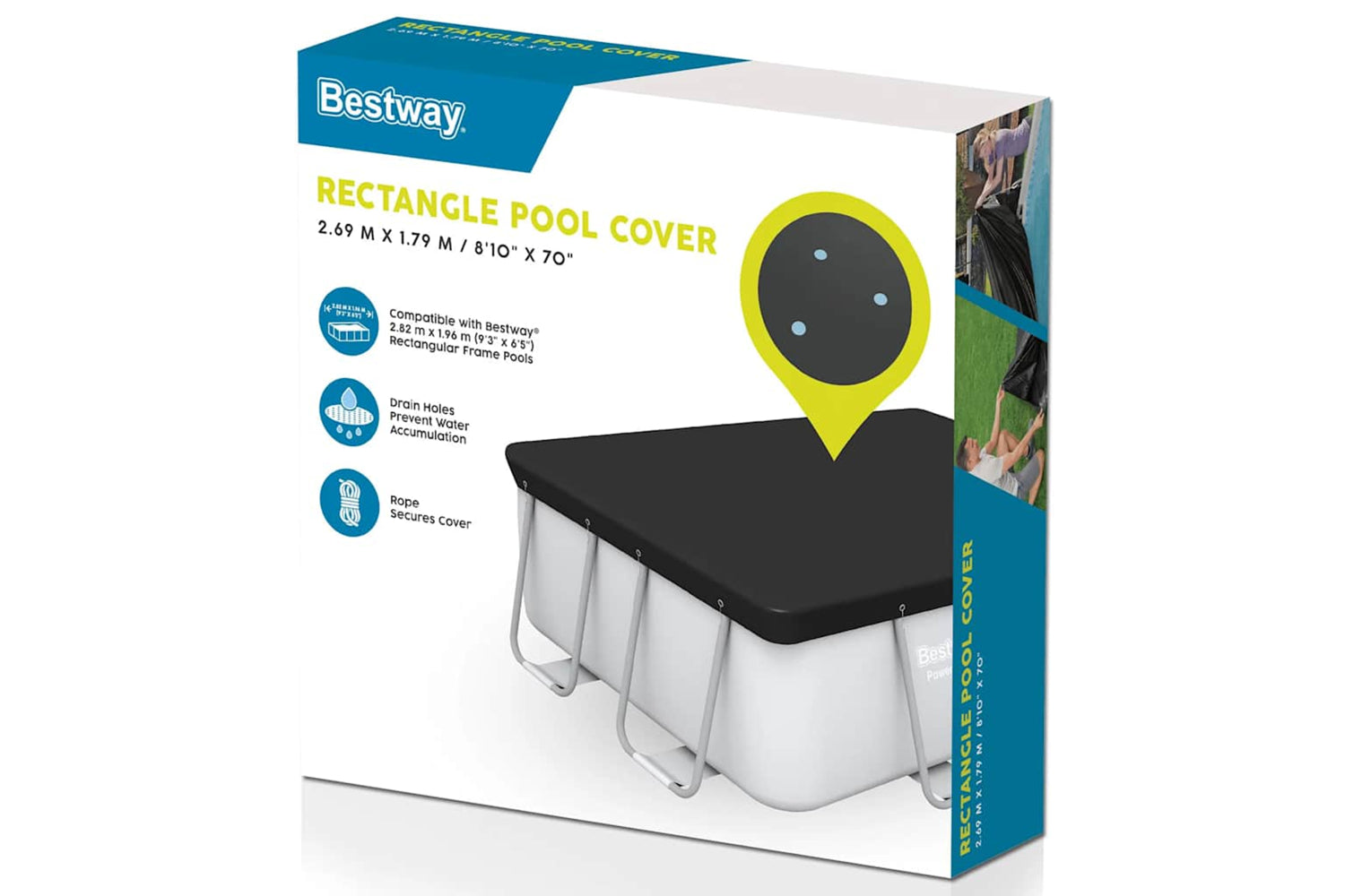 Bestway 92883 Flowclear Pool Cover 269x179 Cm-3