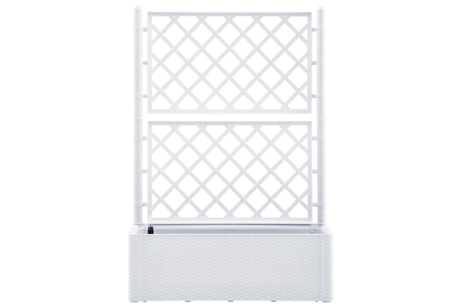 Vidaxl 313967 Garden Raised Bed With Trellis And Self Watering System White-2