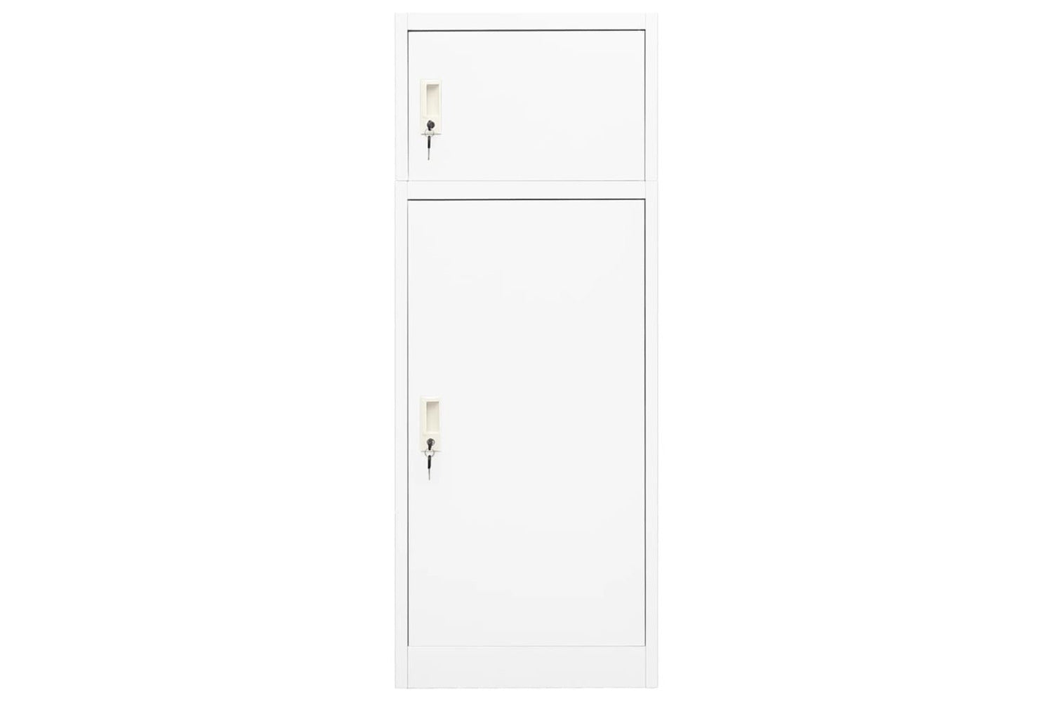 vidaXL 339599 Saddle Cabinet White 53x53x140cm Steel-2