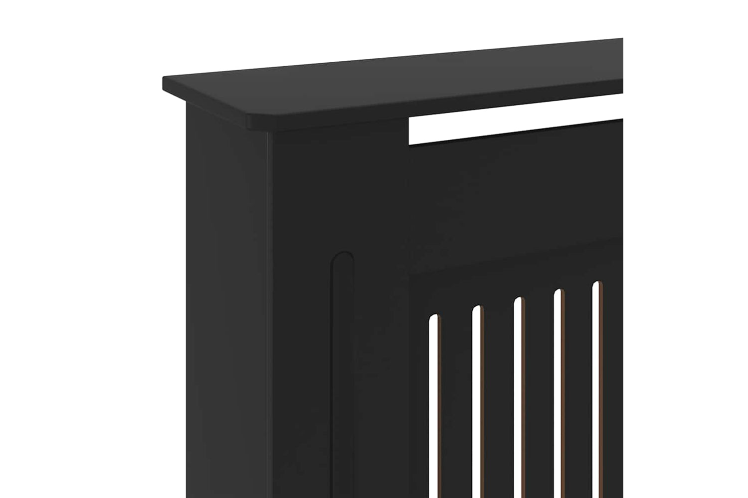 vidaXL Mdf Radiator Cover Black 205cm-6
