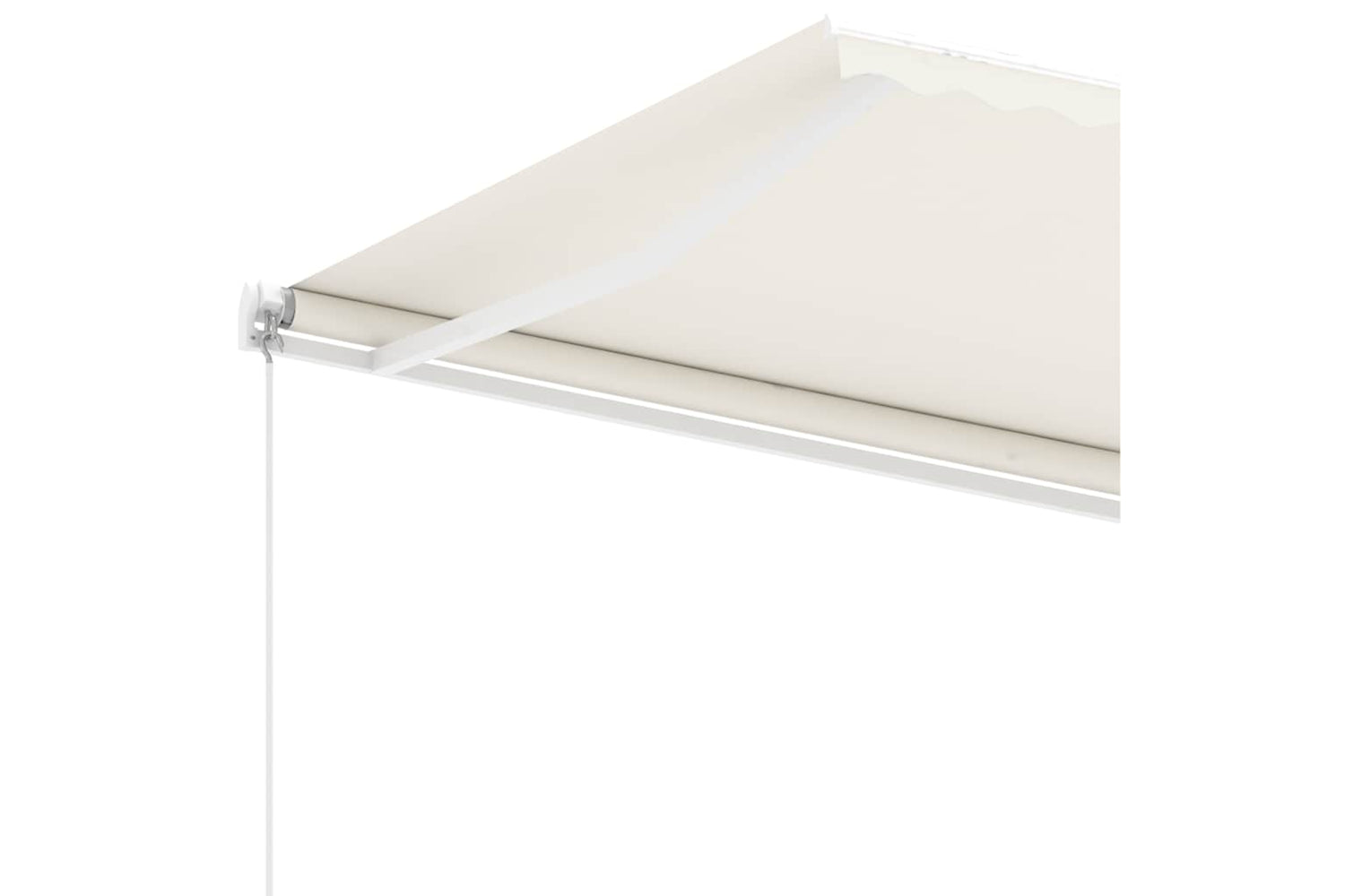 vidaXL 3069617 Freestanding Manual Retractable Awning 400x350cm Cream-6