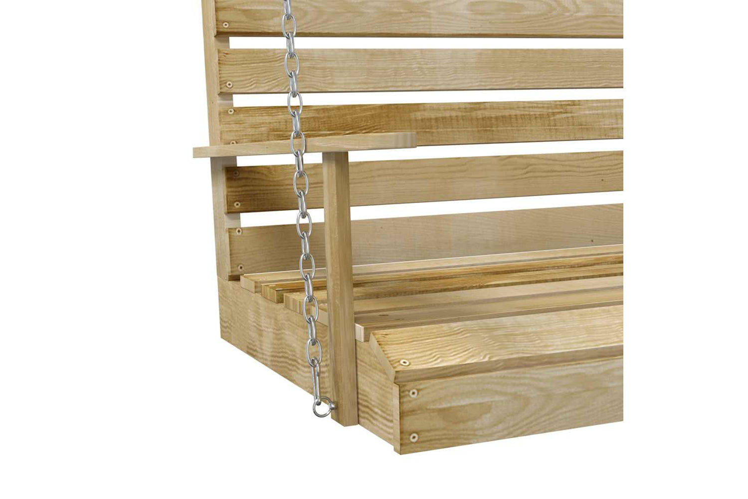 vidaXL Swing Bench Impregnated Pinewood 155x65x60cm-4