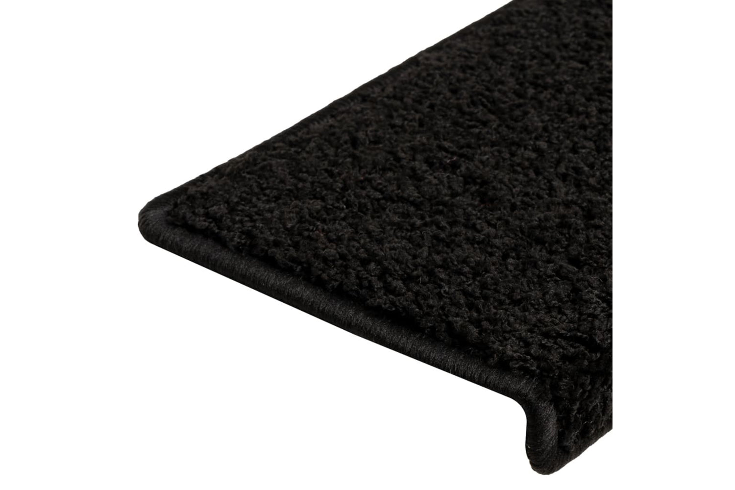 vidaXL Stair Mats 10 Pcs 65x21x4cm Black-6