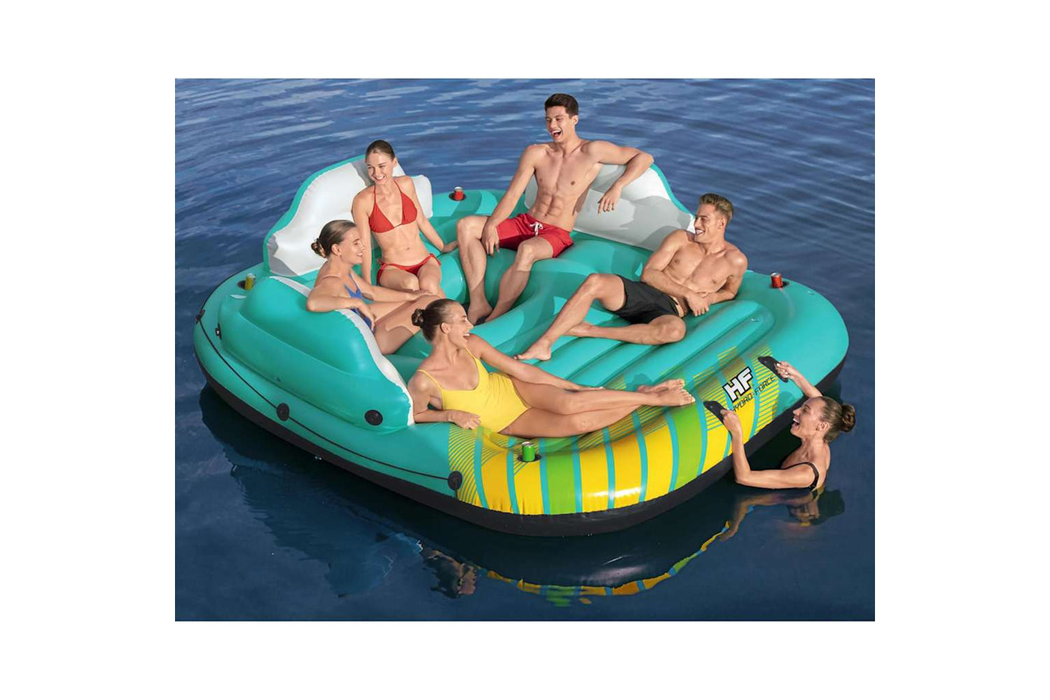 Bestway 92895 5-person Inflatable Island Sunny Lounge 291x265x83 Cm-2