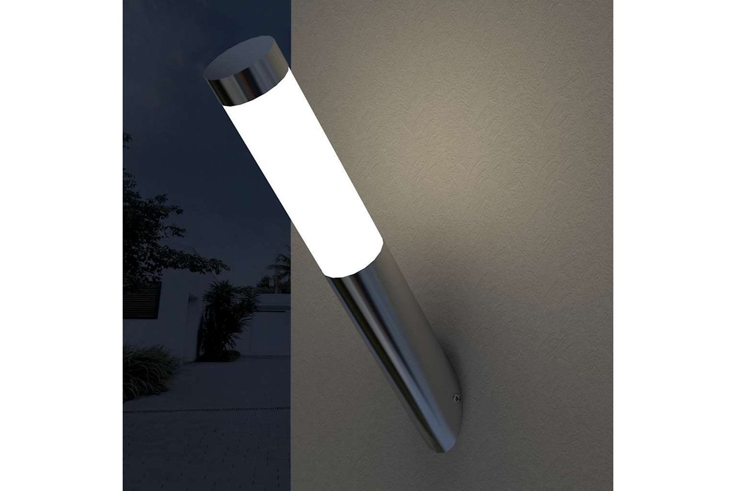 Vidaxl Outdoor Wall Lights 2 Pcs Stainless Steel-4