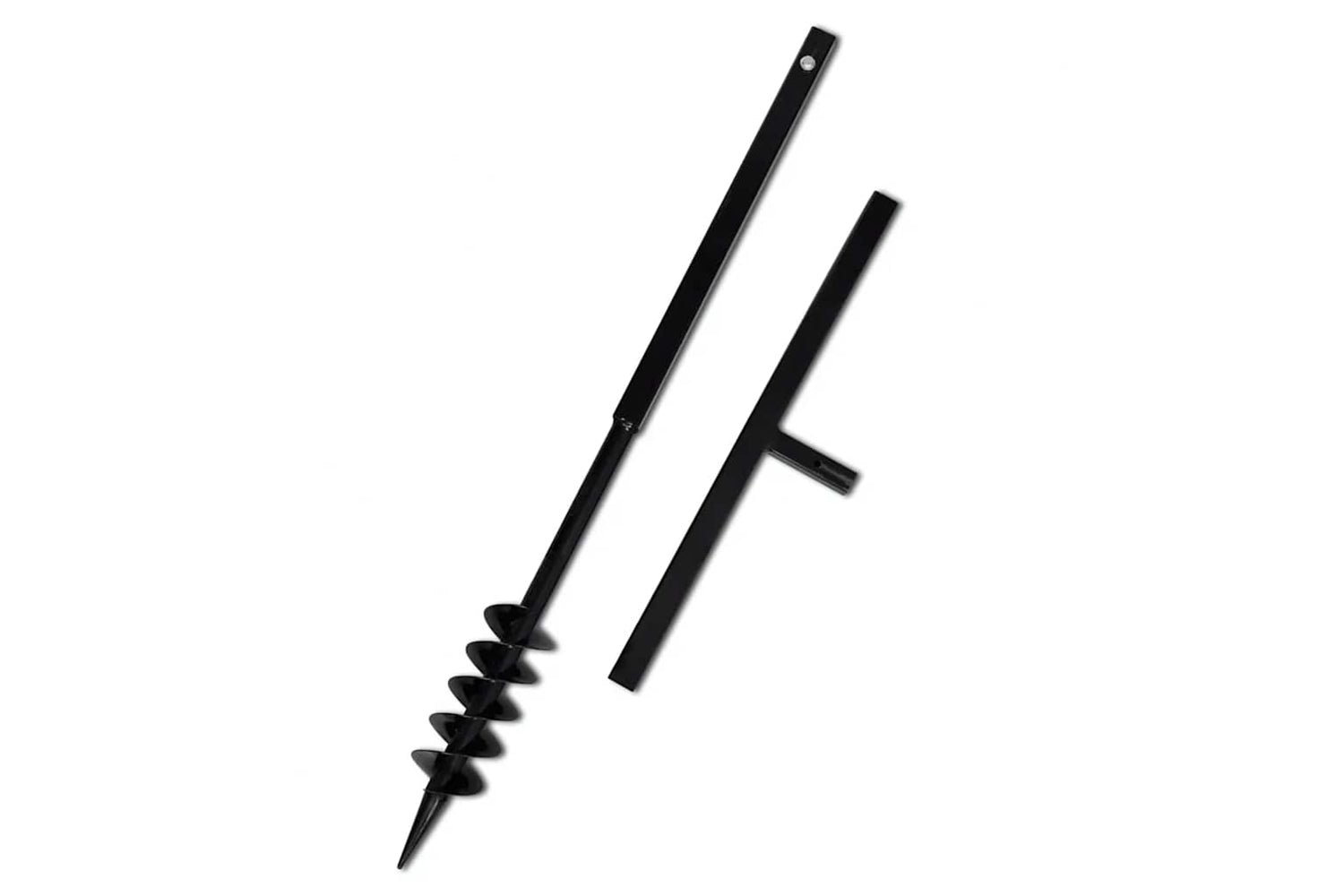 vidaXL 270540 Ground Drill With Handle 80mm With Extension Tube 9 M Steel-3