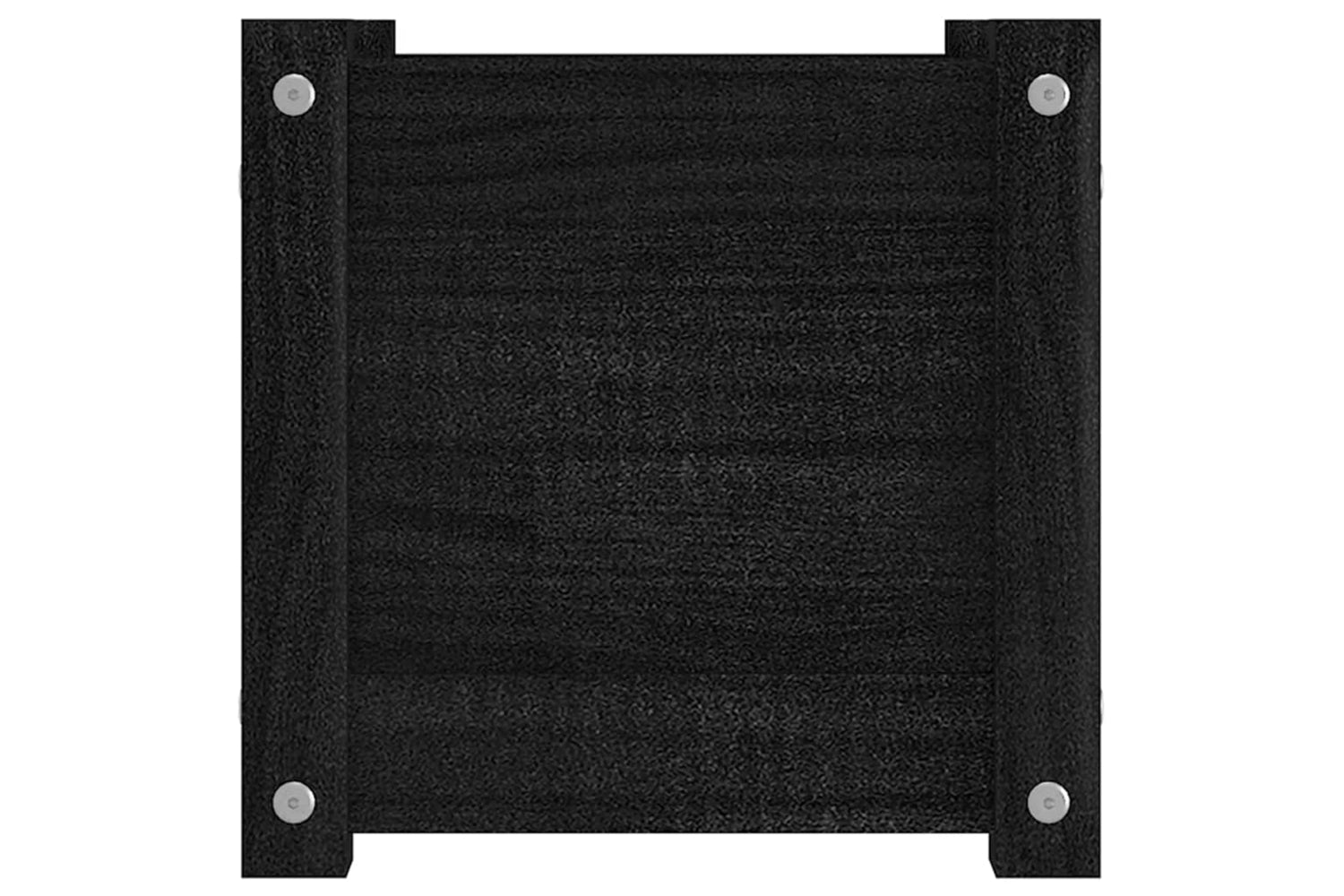 vidaXL 810531 Garden Planters 2 Pcs Black 31x31x31cm Solid Pinewood-5