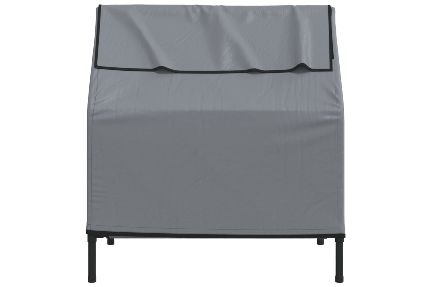 Vidaxl Dog House Light Grey Oxford Fabric And Steel-4