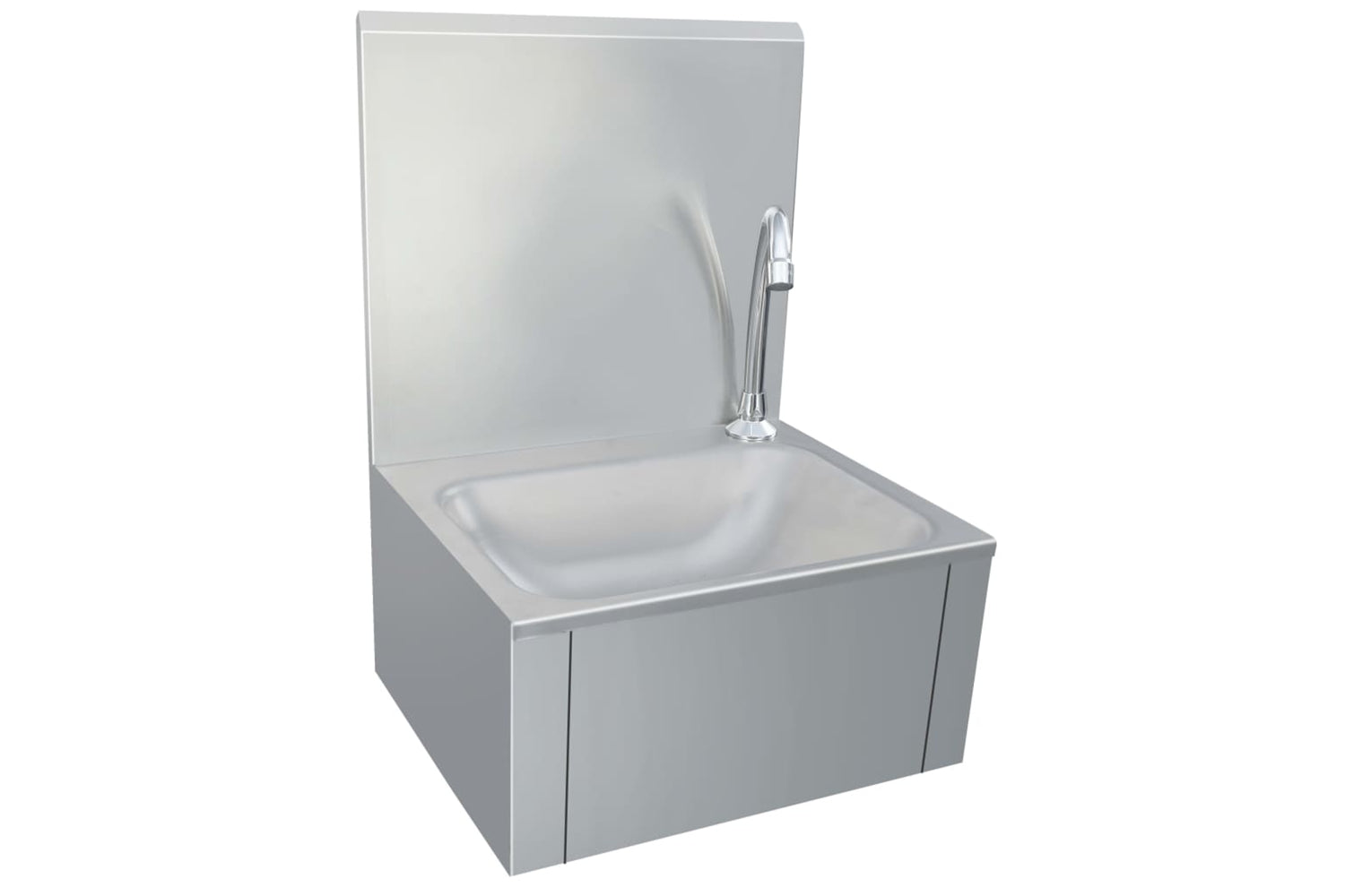 Vidaxl 51114 Hand Wash Sink With Faucet And Soap Dispenser Stainless Steel-5