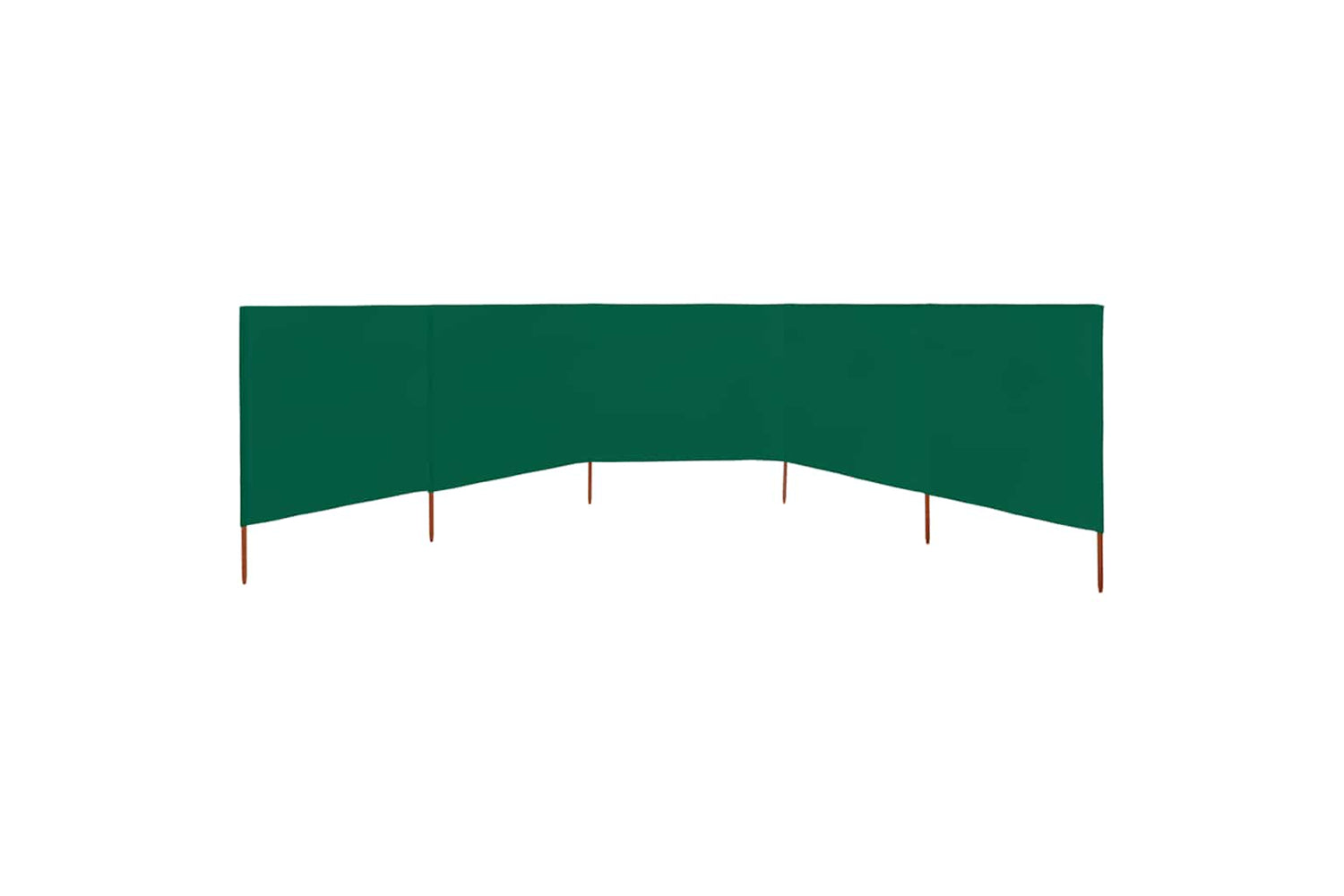 vidaXL 47161 5-panel Wind Screen Fabric 600x120cm Green-3