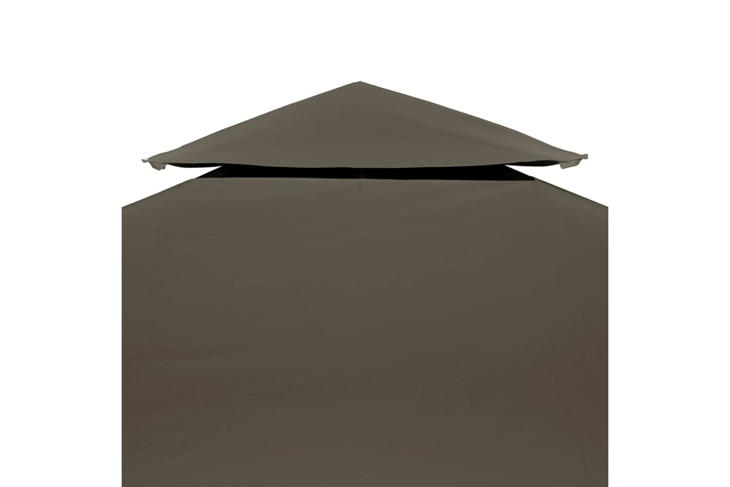 Vidaxl 2-tier Gazebo Top Cover 310 G/m2 3x3 M Taupe-3