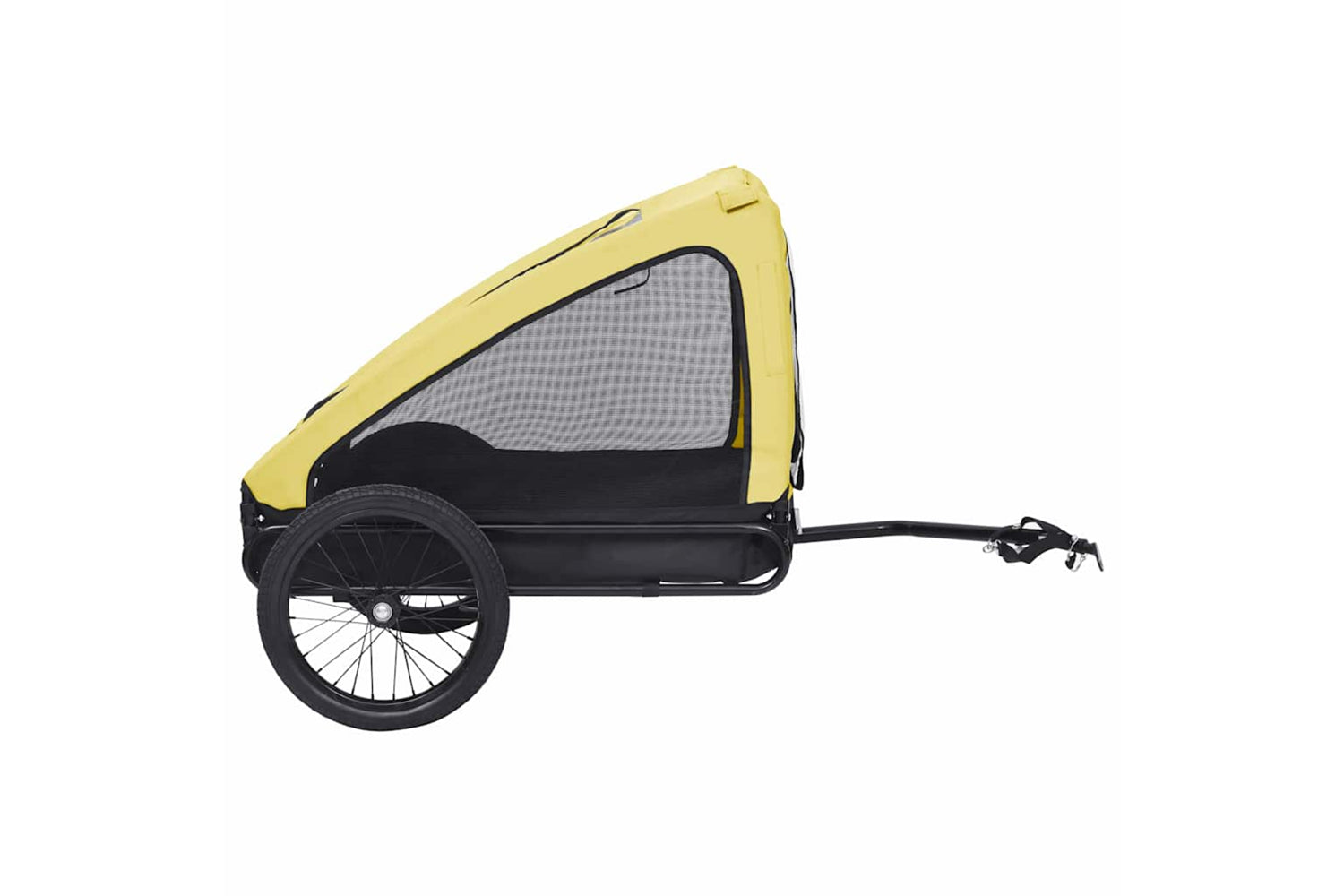 Vidaxl Pet Bike Trailer Yellow And Black-4