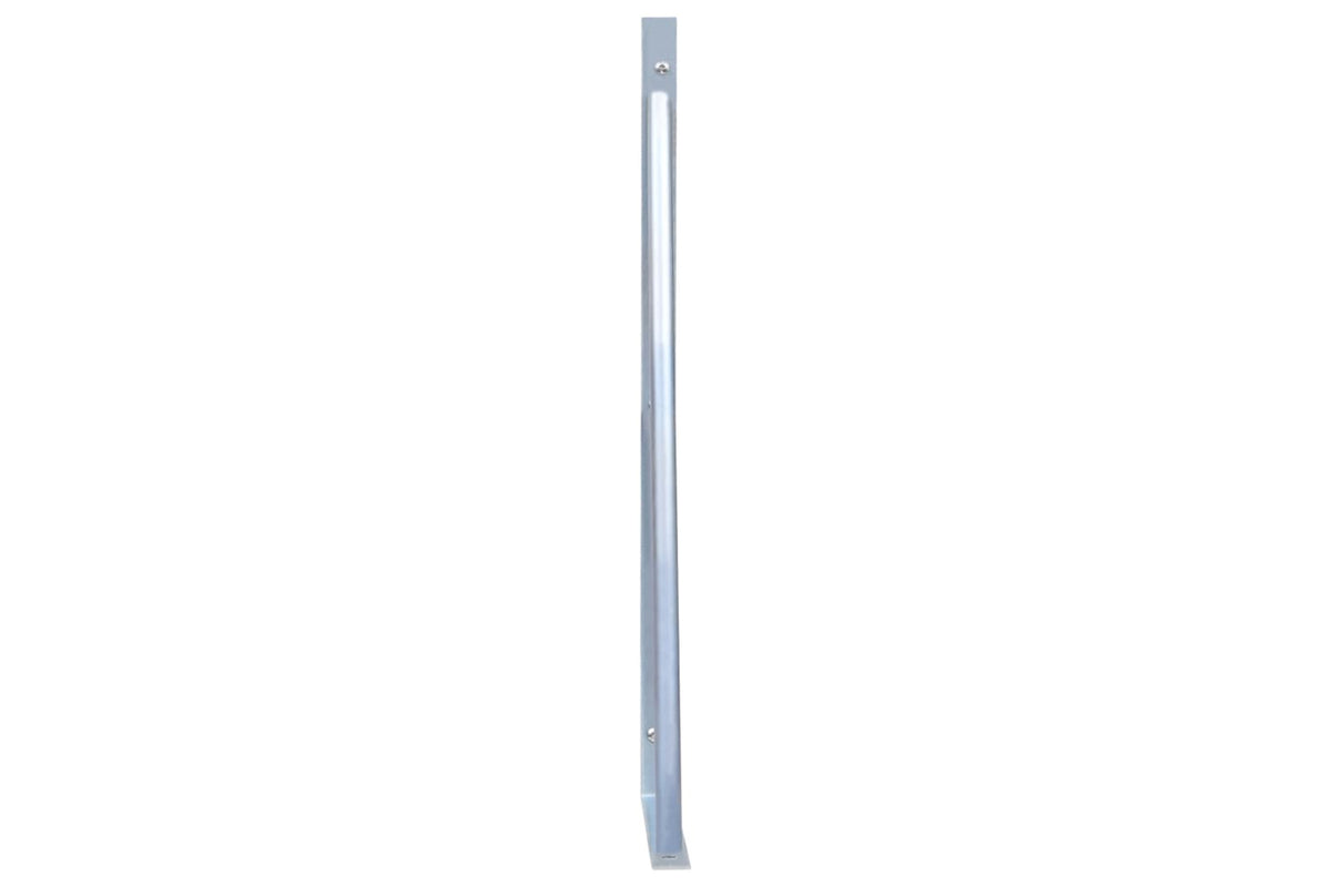 Vidaxl 148988 Support Brackets For Fence Post 2 Pcs Galvanised Steel-4