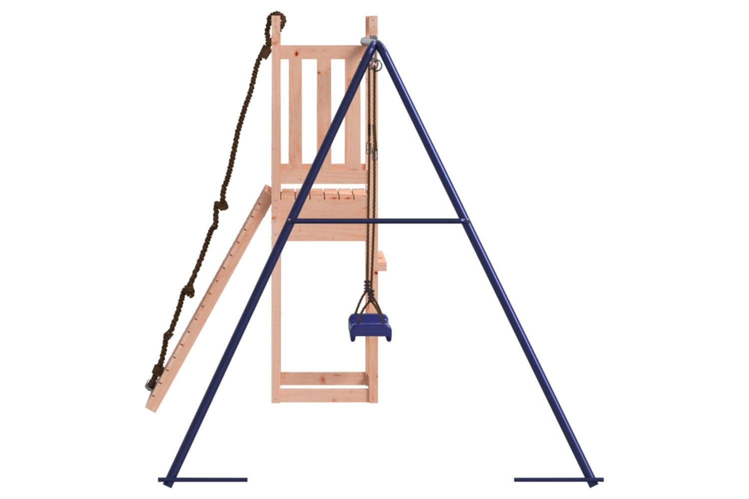 Vidaxl 3155949 Playhouse With Climbing Wall Swing Solid Wood Douglas-5