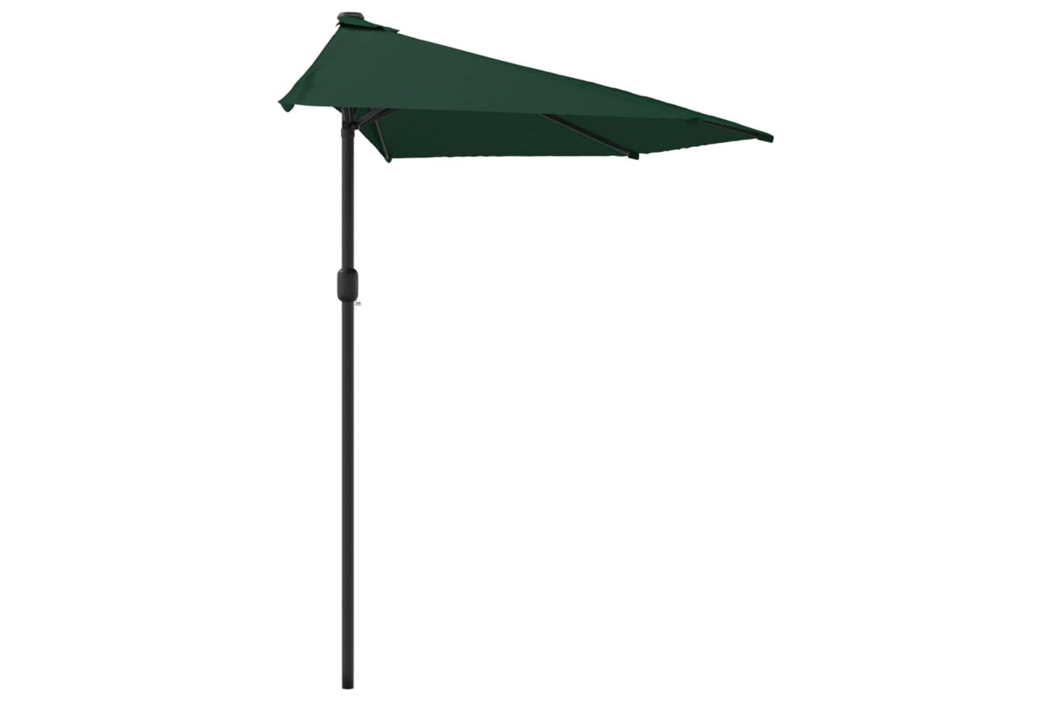 vidaXL 44592 Balcony Parasol With Aluminium Pole Green 300x155cm Half-3