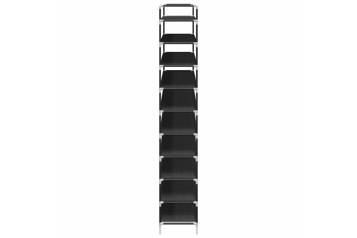 Vidaxl 245630 Shoe Rack With 10 Shelves Metal And Non-woven Fabric Black-4