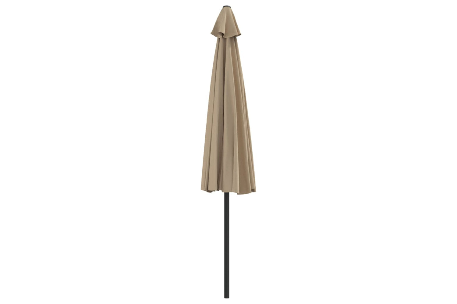 vidaXL 44594 Balcony Parasol With Aluminium Pole Taupe 300x155cm Half-4