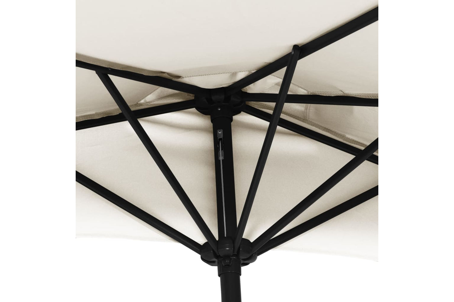 vidaXL 44591 Balcony Parasol With Aluminium Pole Sand 300x155cm Half-5