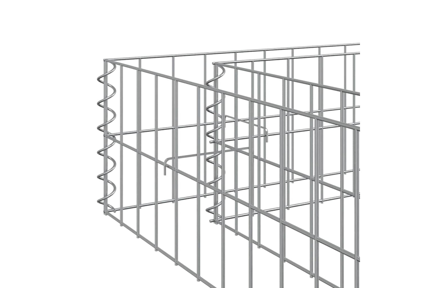 vidaXL 151316 Gabion Raised Bed Galvanised Steel 600x100x20cm-8