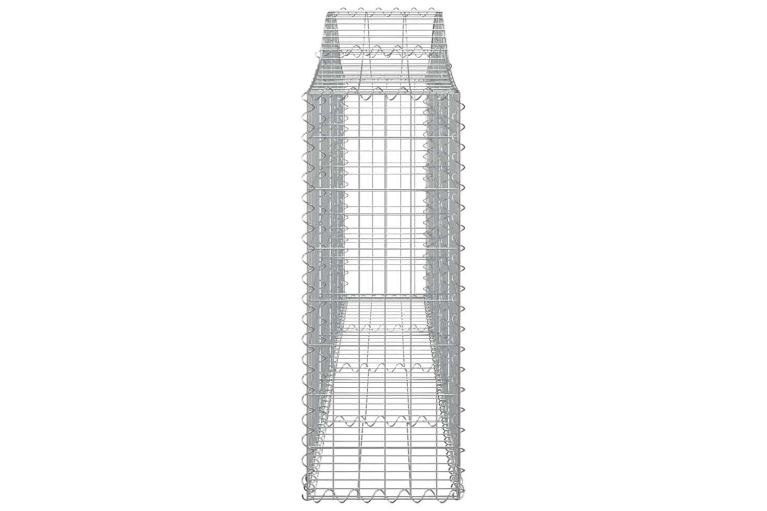 vidaXL 3145415 Arched Gabion Baskets 8 Pcs 200x30x80/100cm Galvanised Iron-4