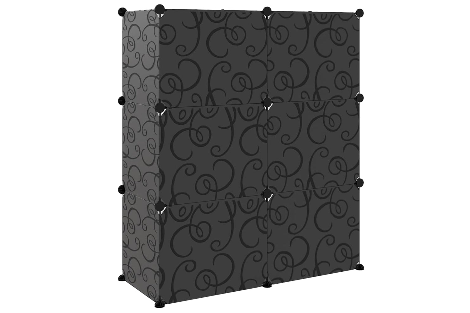 vidaXL 340566 Shoe Rack Black 84.5x31x93.5cm Pp-4