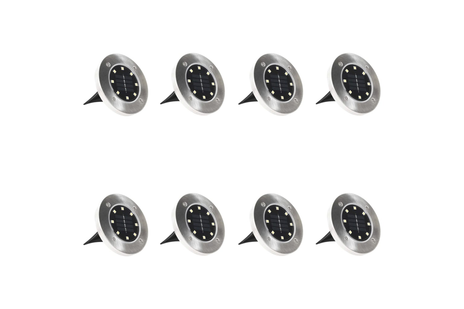 Vidaxl 315695 Solar Ground Lights 8 Pcs Led Lights Rgb Colour-3