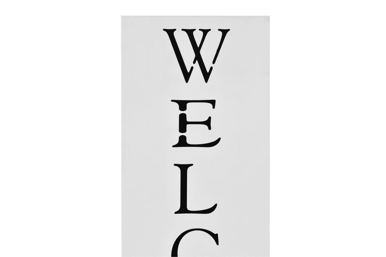 Vidaxl 246797 Umbrella Stand Welcome Steel White-3