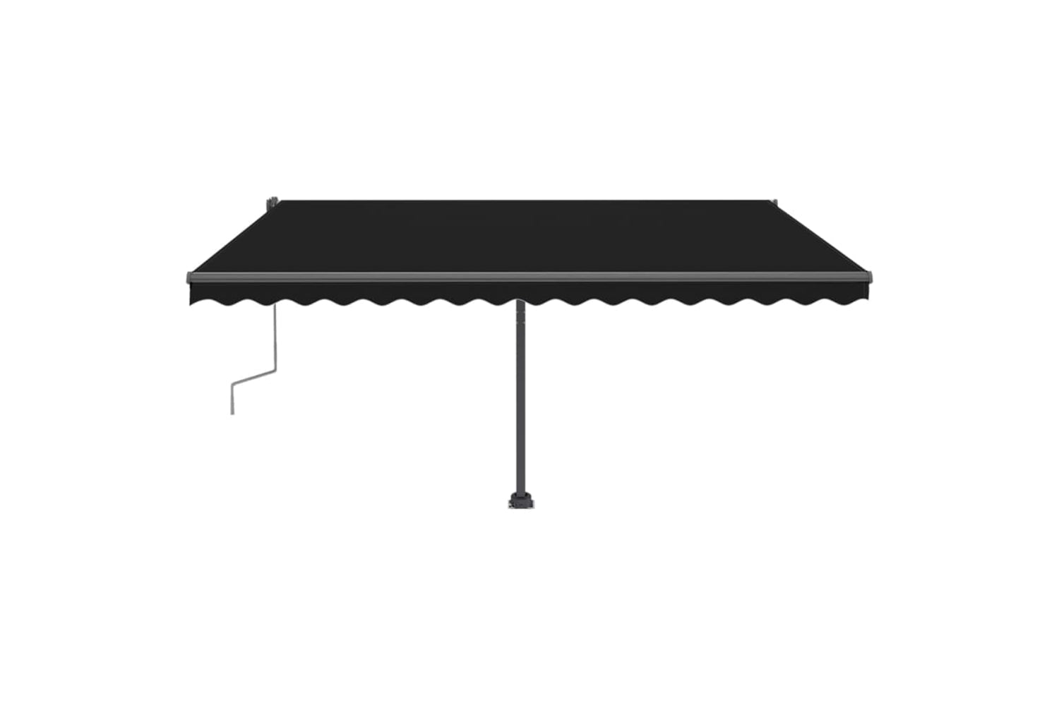 vidaXL 3069744 Manual Retractable Awning With Led 400x300cm Anthracite-4