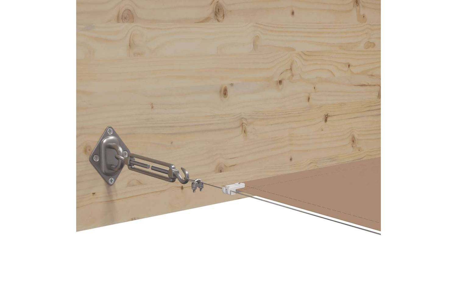 vidaXL 148413 Vertical Awning Taupe 140x800cm Oxford Fabric-3