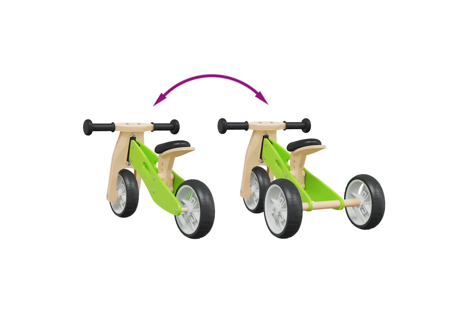 Vidaxl Balance Bike For Children 2-in-1 Green-8