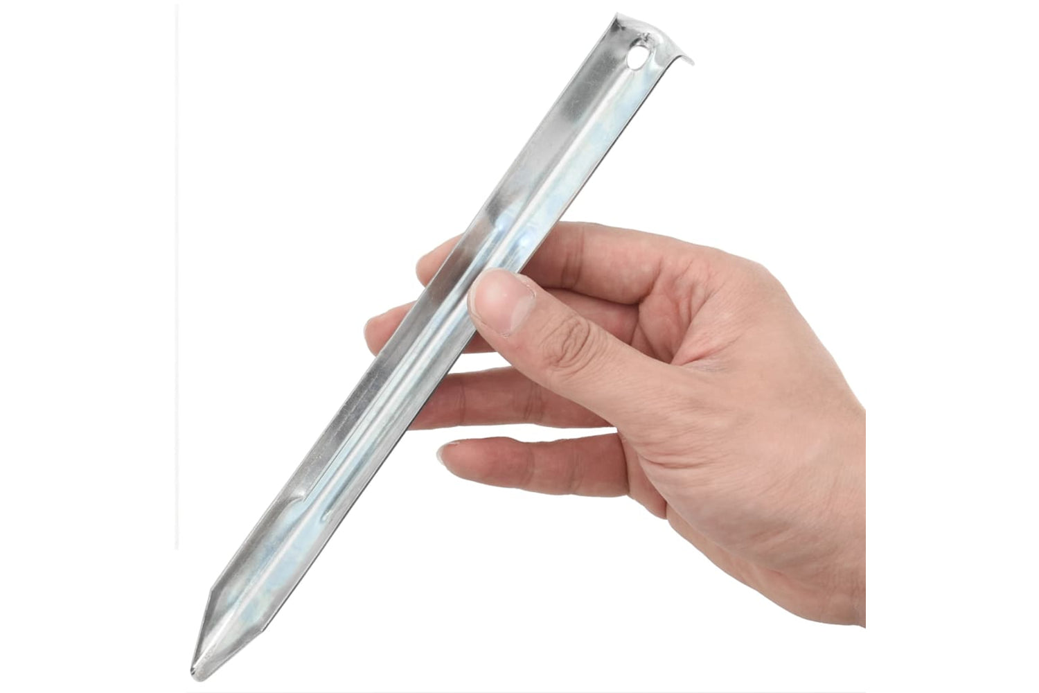 vidaXL 4009337 Tent Pegs 24 Pcs 22cm x 20mm Galvanised Steel-3