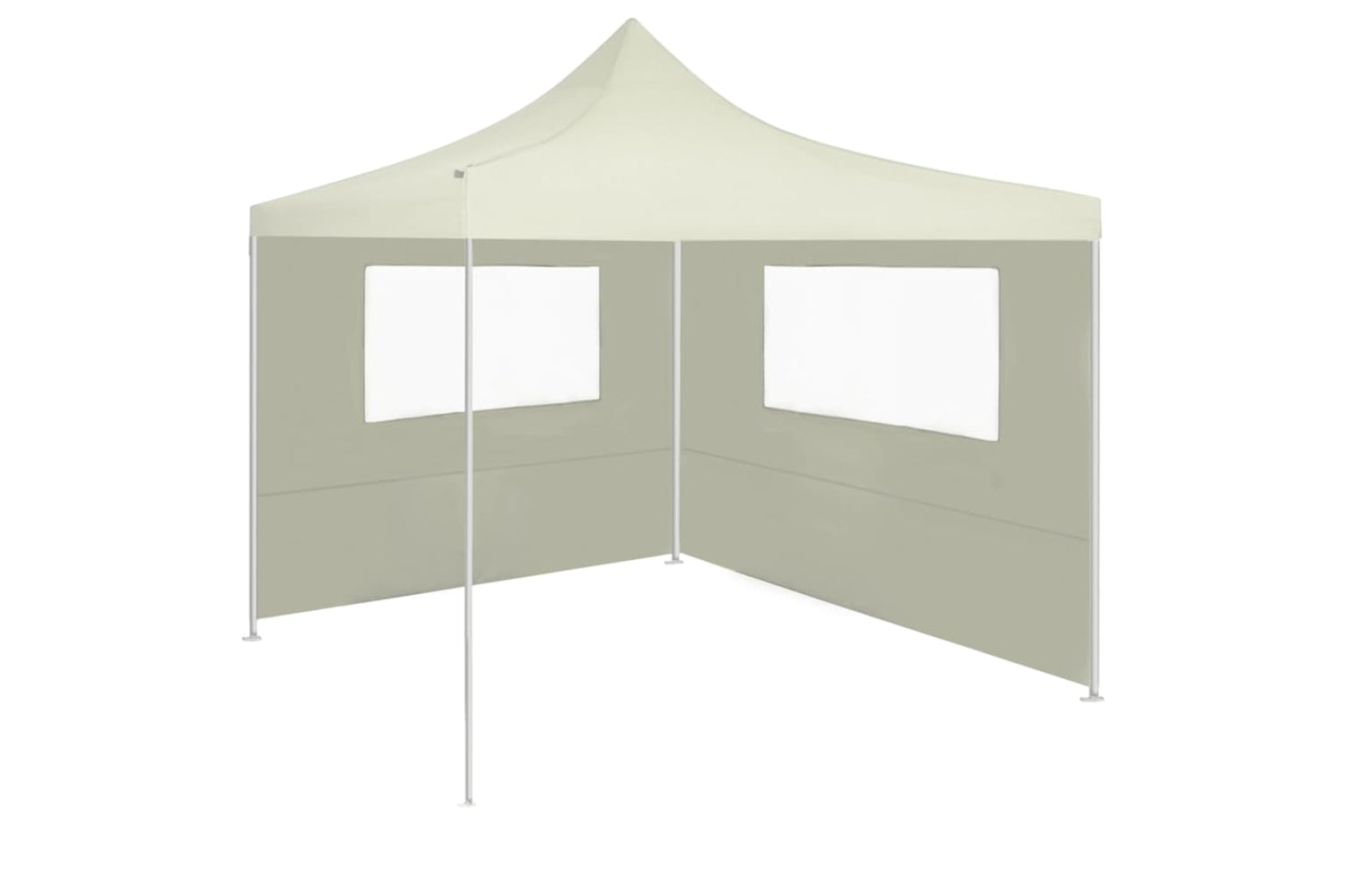 Vidaxl 3070421 Gazebo Sidewall With Windows 4x2 M Cream-2
