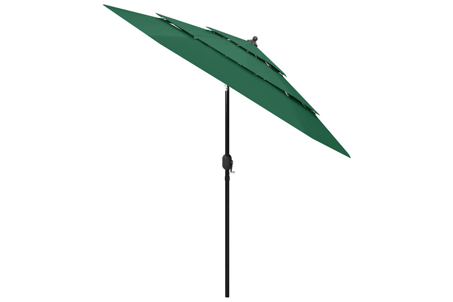 Vidaxl 313861 3-tier Parasol With Aluminium Pole Green 2.5 M-2