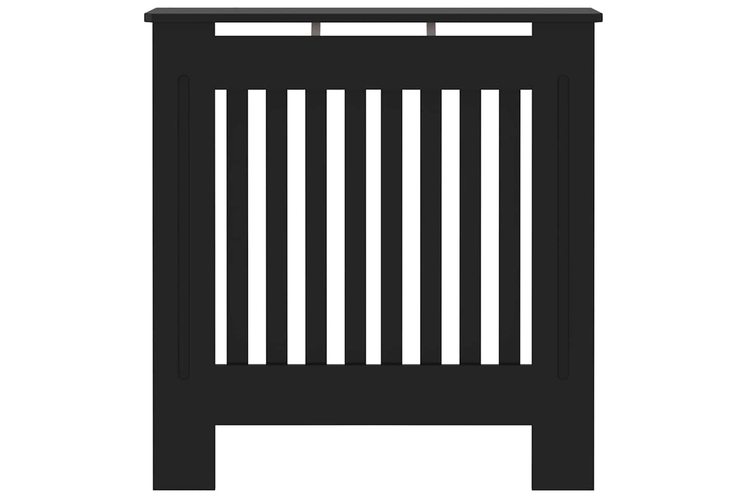 vidaXL Mdf Radiator Cover Black 78cm-3