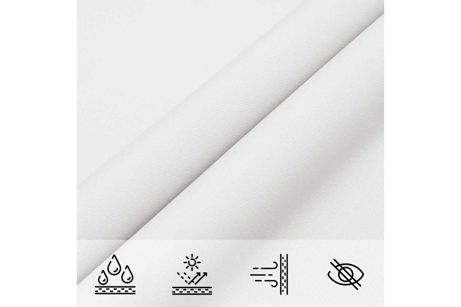 Vidaxl 135295 Sunshade Sail Oxford Fabric Triangular 6x6x6 M White-6
