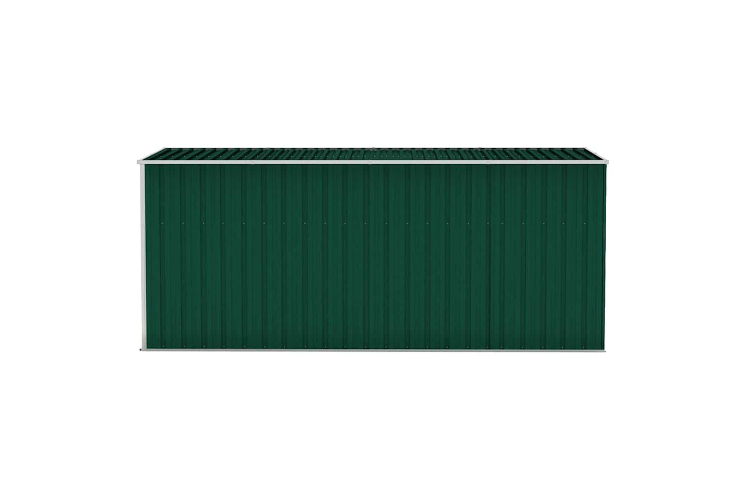 vidaXL 316229 Wall-mounted Garden Shed Green 118x382x178cm Galvanised Steel-3