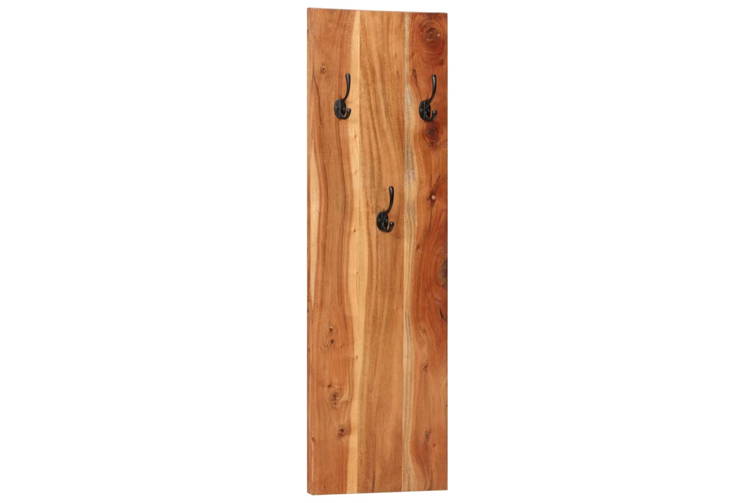 vidaXL 337068 Wall-mounted Coat Racks 2 Pcs 36x3x110cm Solid Acacia Wood-2