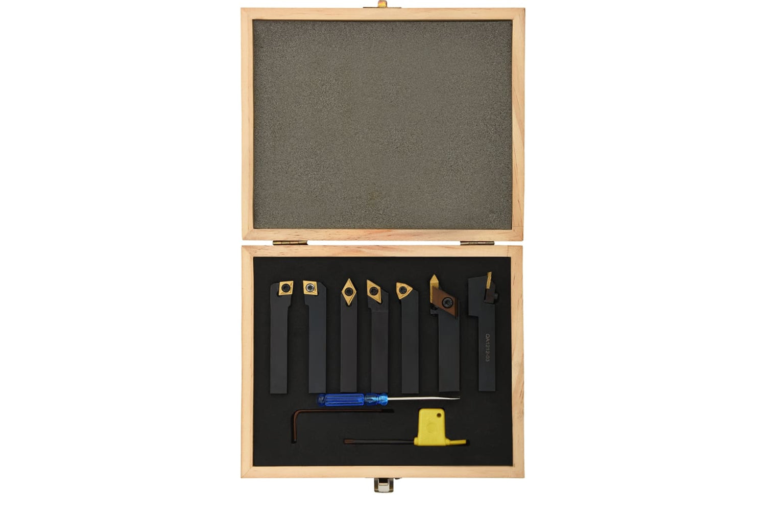 vidaXL 12 Pieces Indexable Turning Tool Set 12x12mm 80mm-3