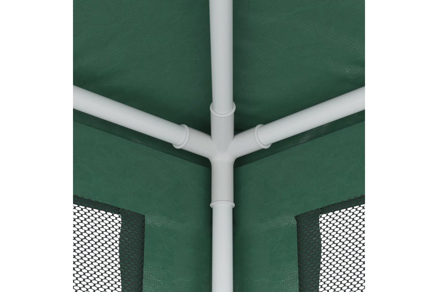 Vidaxl 319238 Party Tent With 6 Mesh Sidewalls Green 3x6 M Hdpe-5