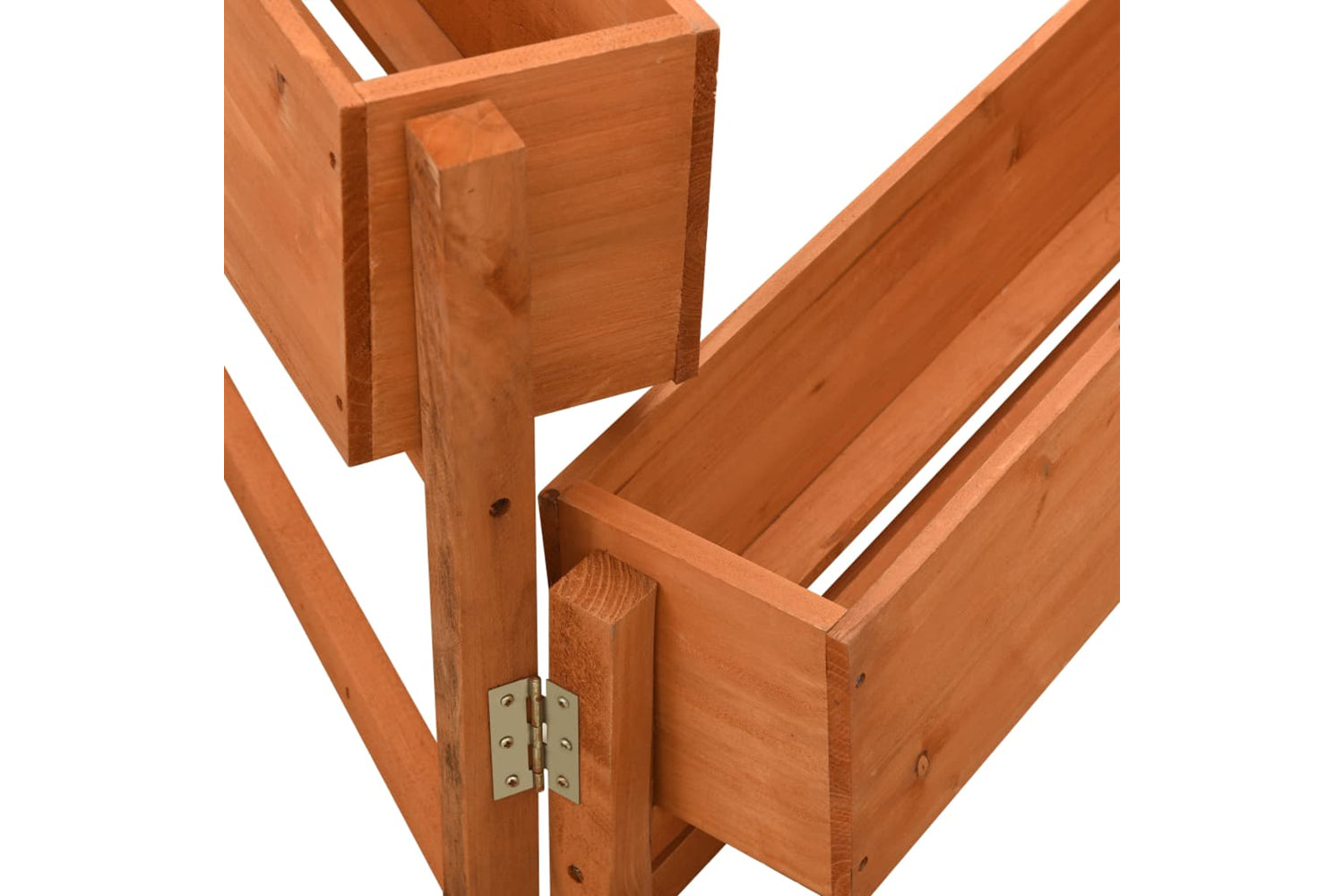 vidaXL 314840 Garden Folding Planter Orange 60x14x75cm Solid Firwood-3