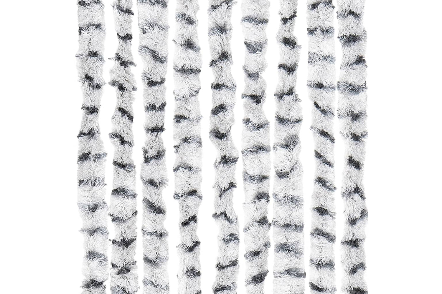 vidaXL Insect Curtain Light And Dark Grey 100x220cm Chenille-5
