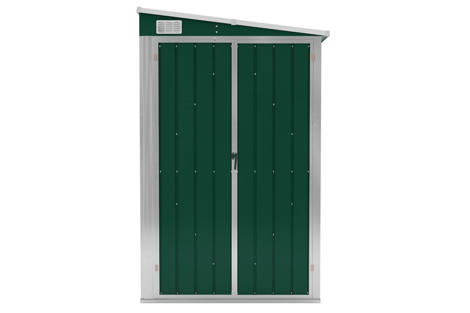 vidaXL 316221 Wall-mounted Garden Shed Green 118x194x178cm Galvanised Steel-2
